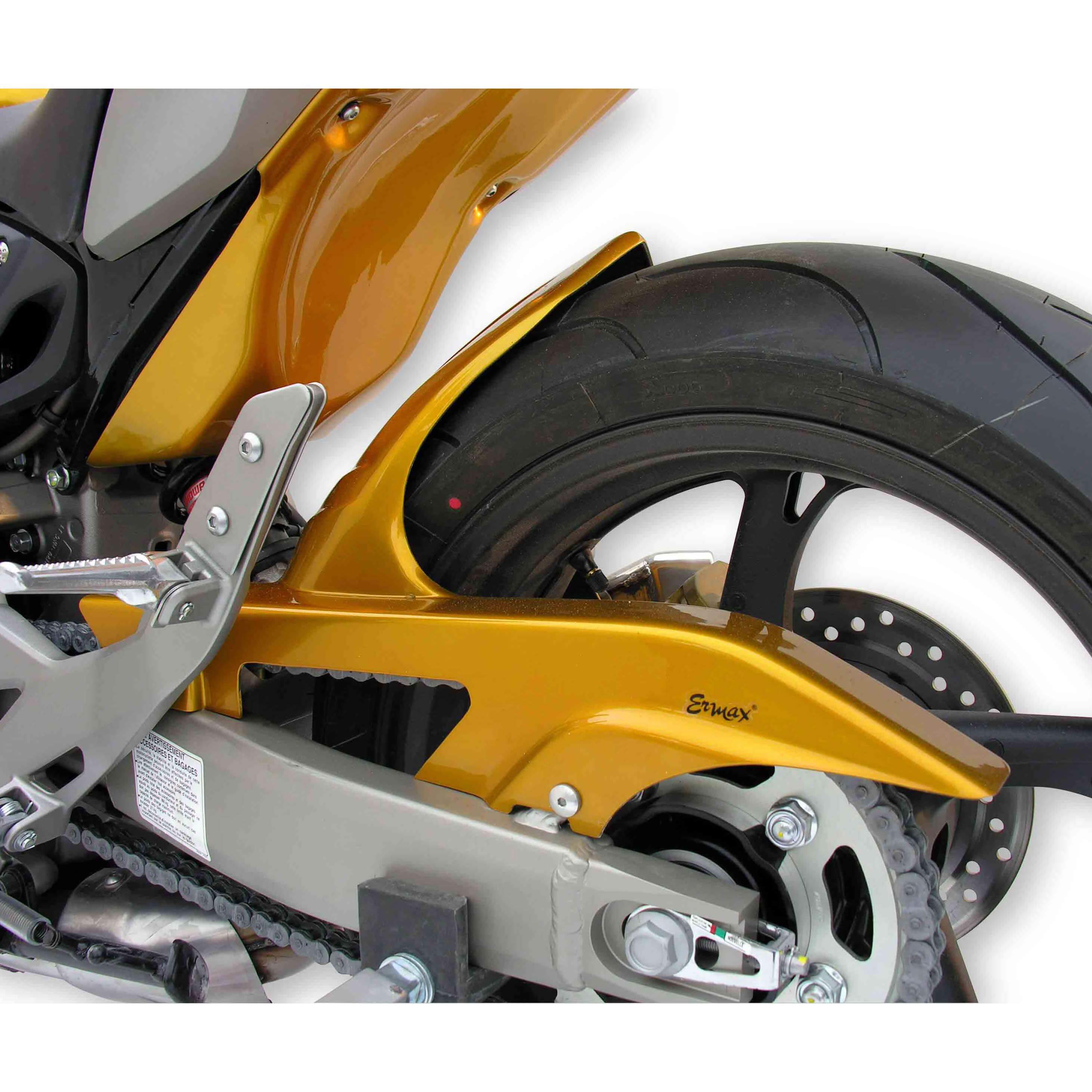 Ermax Hugger | Metallic Yellow (Pearl Amber Yellow) | Honda CB 600 F Hornet 2007>2008-E730171096-Huggers-Pyramid Motorcycle Accessories