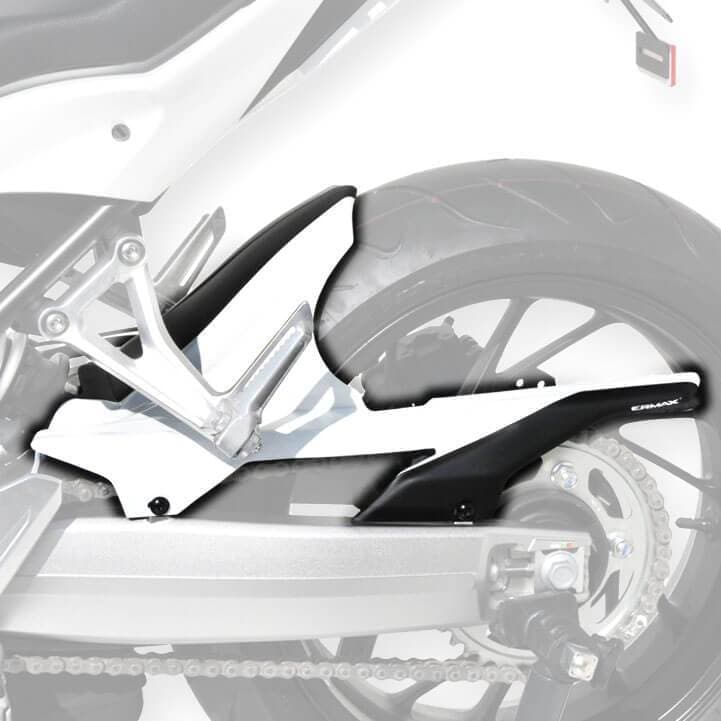 Ermax Hugger | Pearl Metalloid White/Matte Black | Honda CB 650 F 2014>2015-E730109150-Huggers-Pyramid Plastics