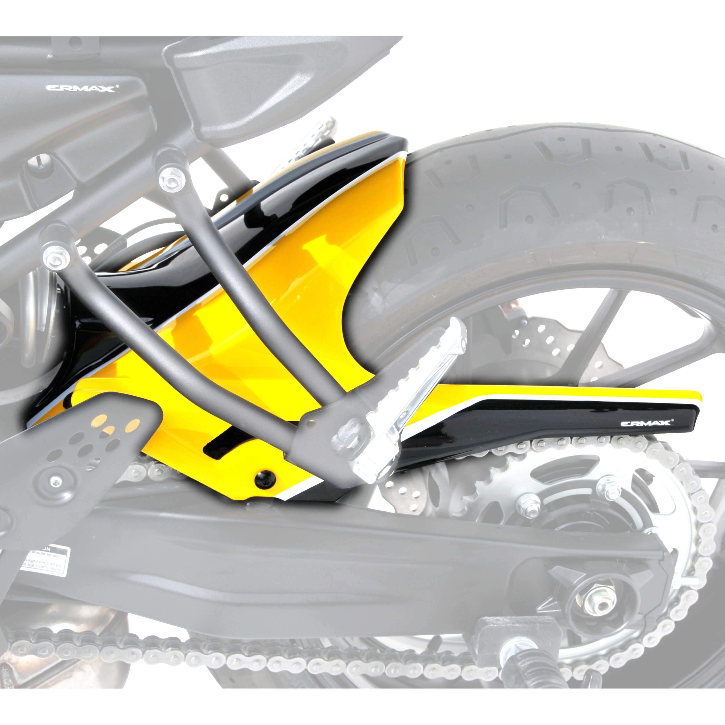 Ermax Hugger | Yellow/Black/White (60th Anniversary Colours) | Yamaha XSR 700 2016>2017-E730281111-Huggers-Pyramid Motorcycle Accessories