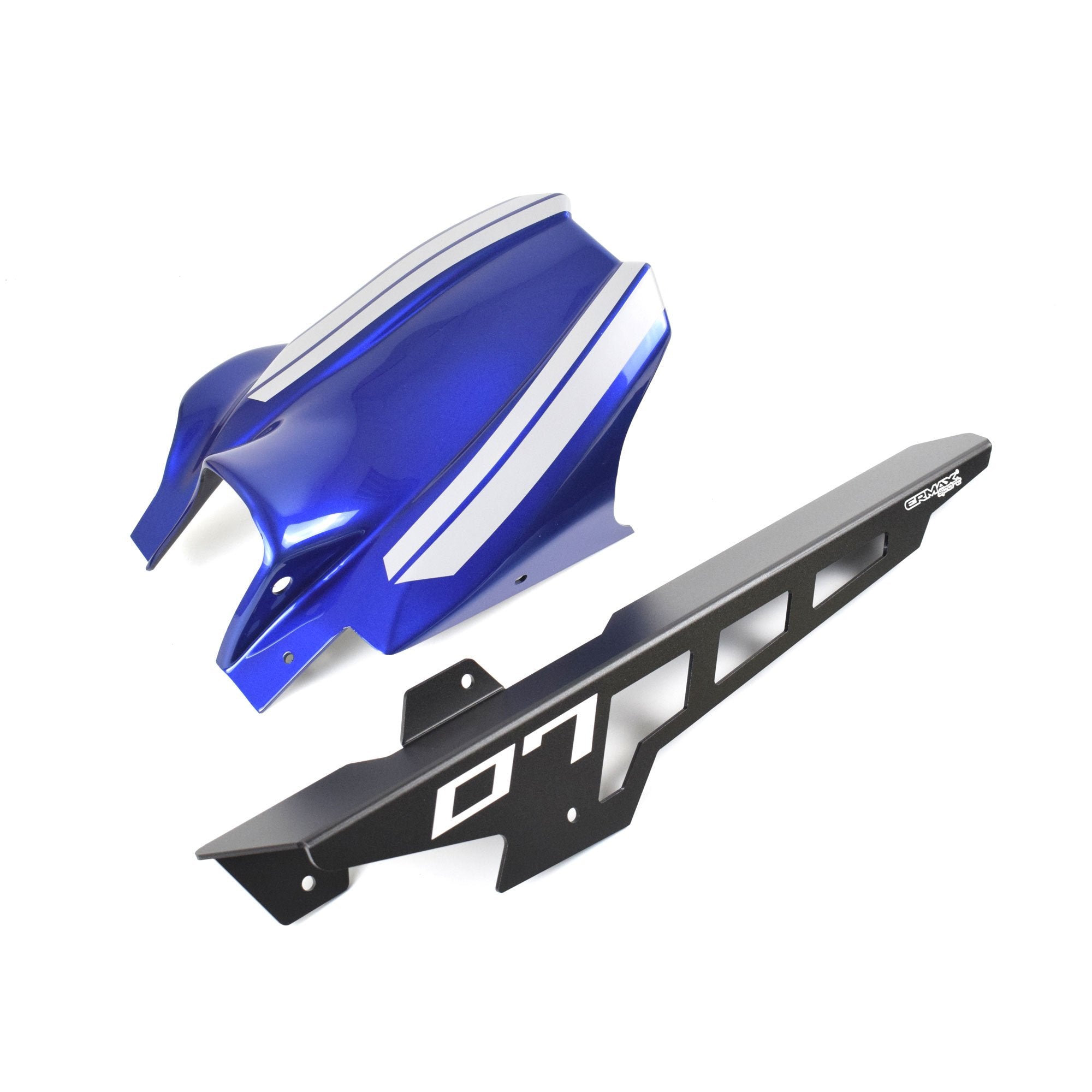 Ermax Hugger with Aluminium Chainguard | Icon Blue/Icon Grey | Yamaha MT-07 2021>2024 -   Pyramid Motorcycle Accessories