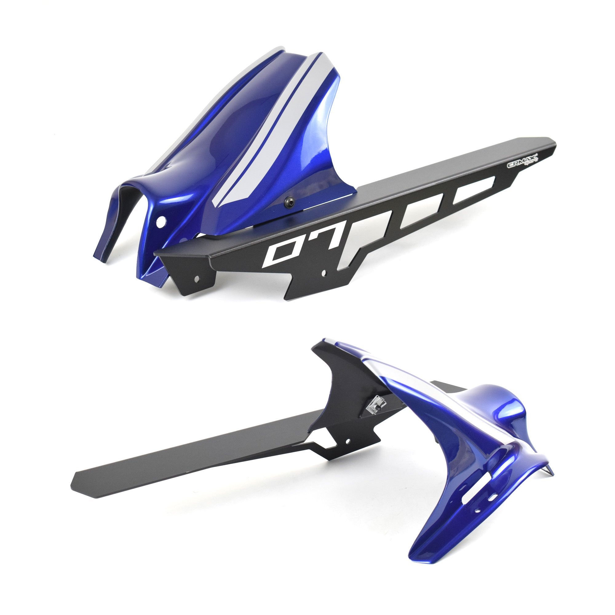 Ermax Hugger with Aluminium Chainguard | Icon Blue/Icon Grey | Yamaha MT-07 2021>2024 -   Pyramid Motorcycle Accessories