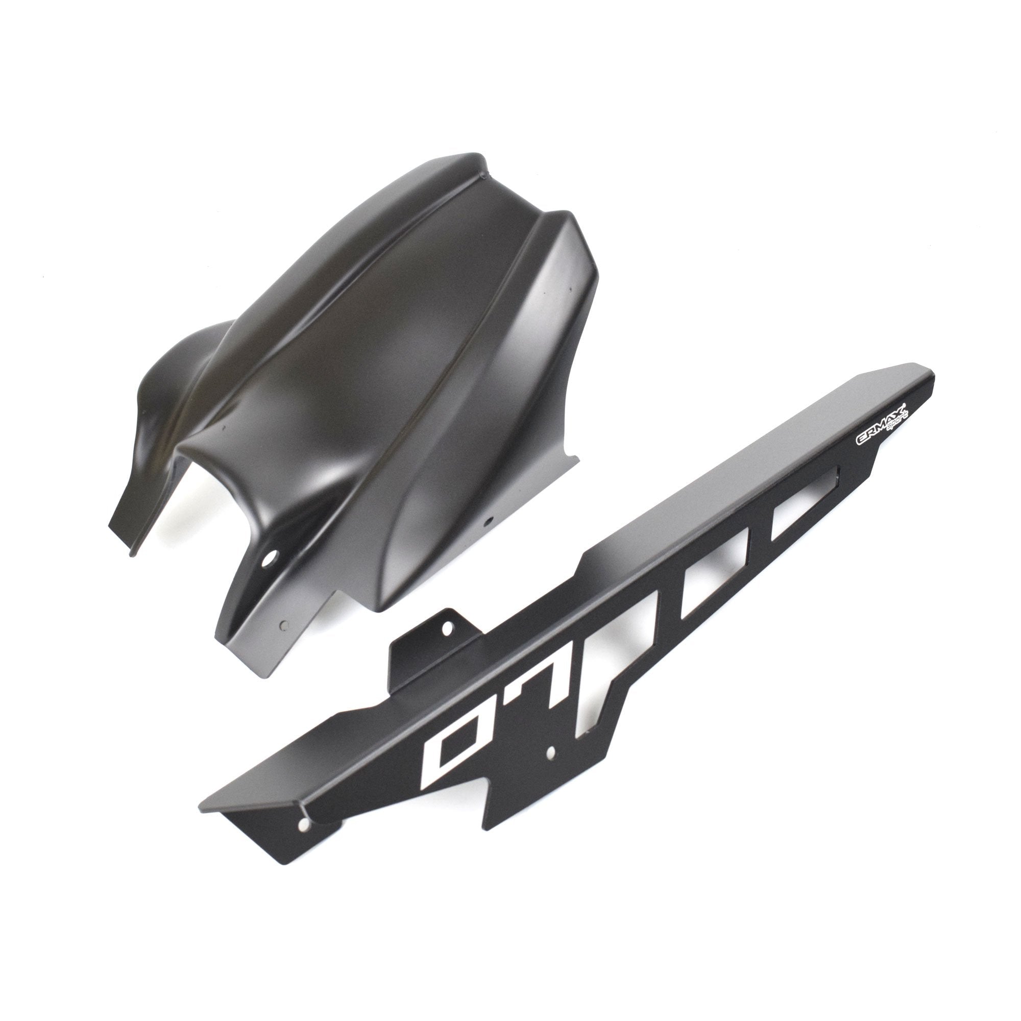 Ermax Hugger with Aluminium Chainguard | Matte Black | Yamaha MT-07 2021>2024 -   Pyramid Motorcycle Accessories