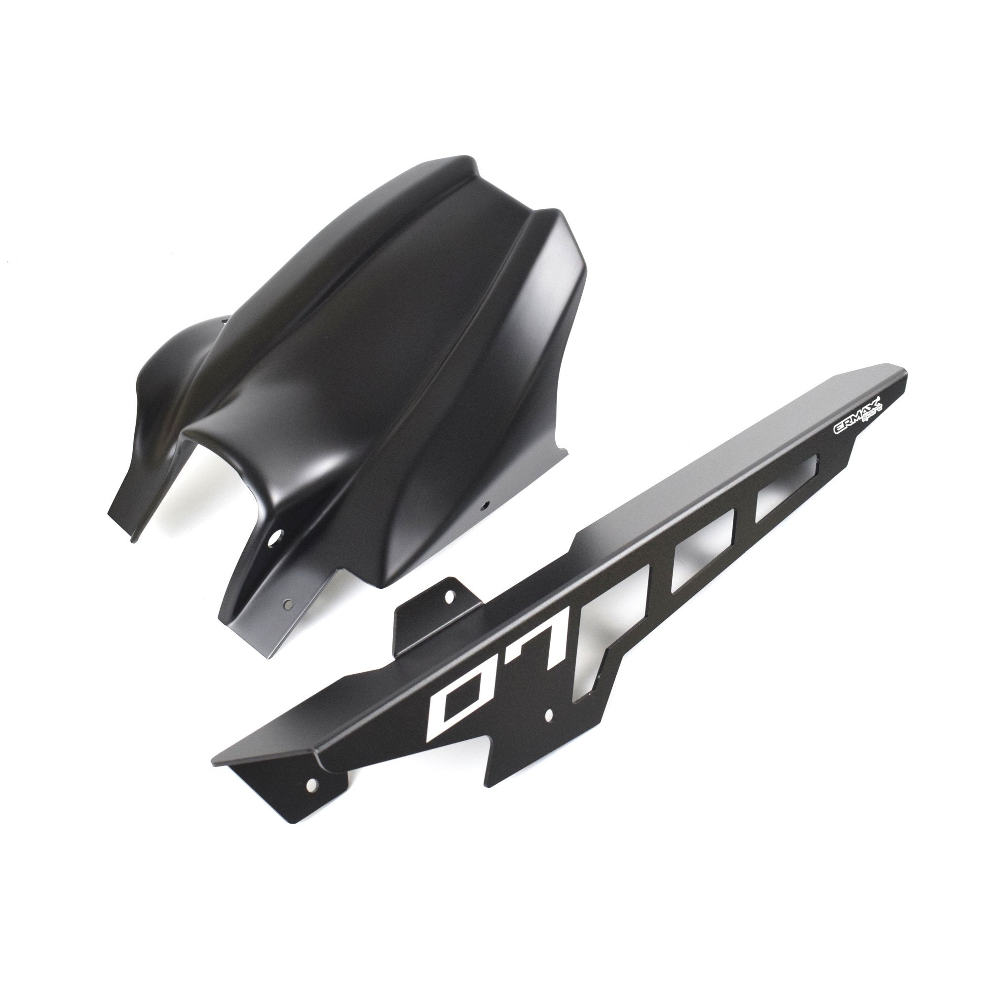 Ermax Hugger with Aluminium Chainguard | Tech Black [mdnm6] | Yamaha MT-07 2021>2024 -   Pyramid Motorcycle Accessories