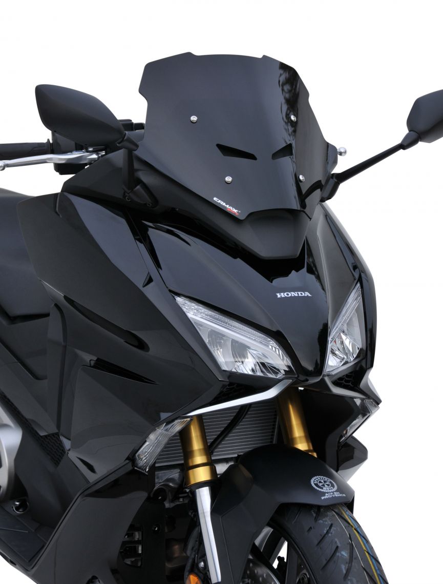 Ermax Hypersport Screen | Black (Opaque) | Honda Forza 750 2021>Current -   Pyramid Motorcycle Accessories