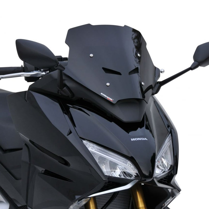 Ermax Hypersport Screen | Black (Opaque) | Honda Forza 750 2021>Current -   Pyramid Motorcycle Accessories