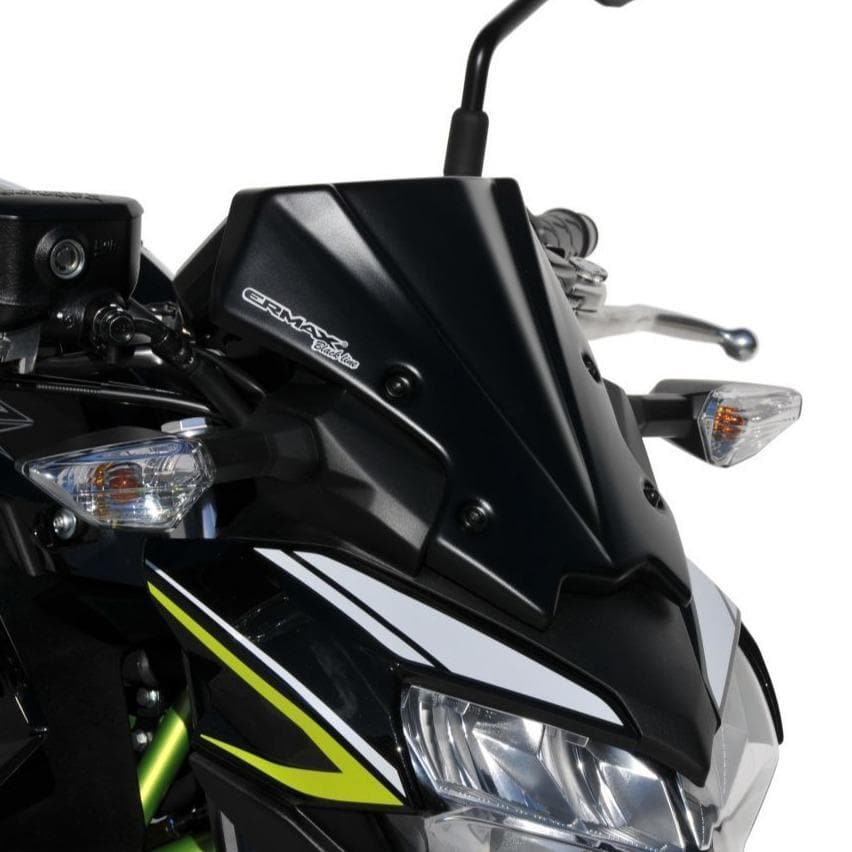 Ermax Nose Fairing | Black (Satin Black) | Kawasaki Z 650 2020>Current-E1503S78-BL-Screens-Pyramid Motorcycle Accessories