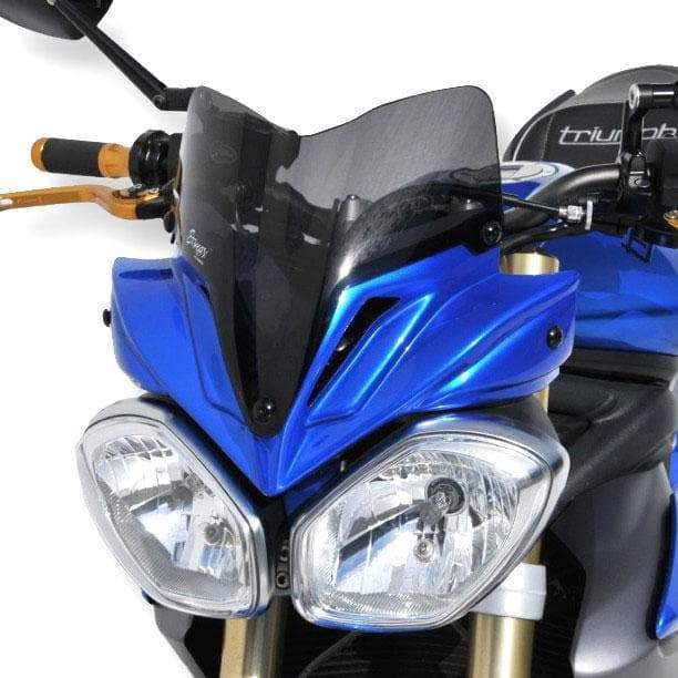 Ermax Nose Fairing | Carribean Blue with Dark Smoke Screen | Triumph Street Triple 675 R 2013>2015-E262159034-Screens-Pyramid Motorcycle Accessories