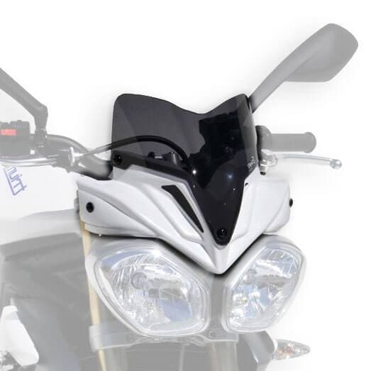 Ermax Nose Fairing | Crystal White with Dark Smoke Screen | Triumph Street Triple 675 2013>2015-E262112034-Screens-Pyramid Motorcycle Accessories