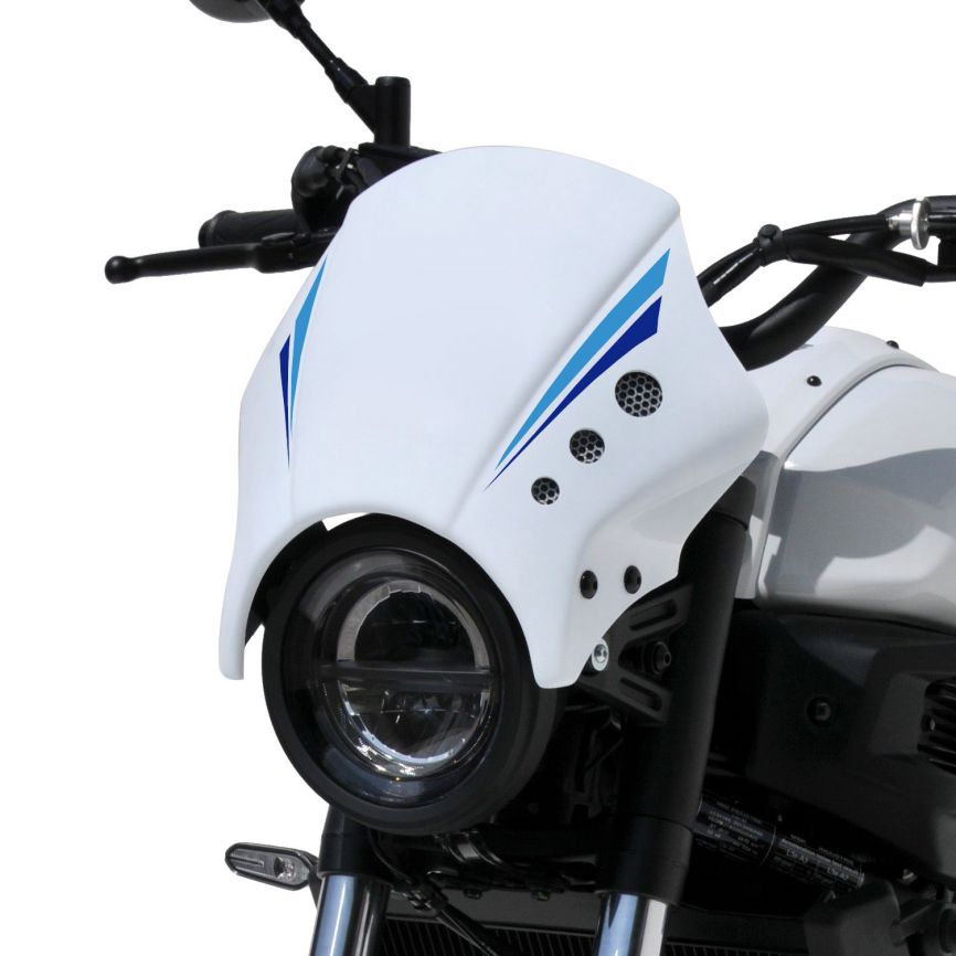 Ermax Nose Fairing | Historic White [RW]/Blue Turquoise/Blue | Yamaha XSR 700 2022>Current -  Shop name