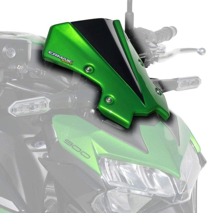 Ermax Nose Fairing | Met Green/Met Black (Candy Lime Green/Metallic Spark Black) | Kawasaki Z 900 2020>Current-E1503S77-10-Screens-Pyramid Motorcycle Accessories