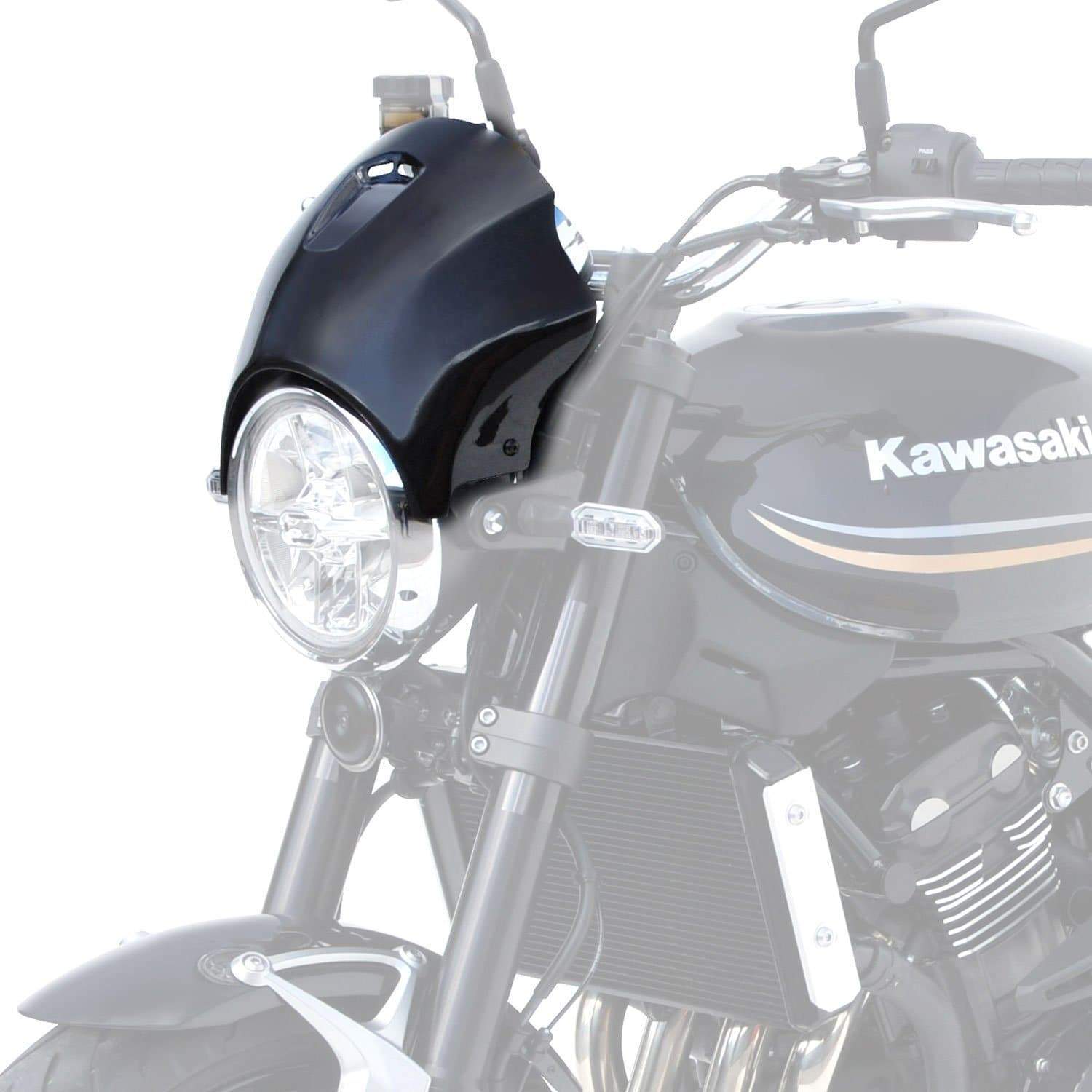 Ermax Nose Fairing | Metallic Spark Black | Kawasaki Z 900 RS 2017>Current-E1503S68-65-Screens-Pyramid Motorcycle Accessories