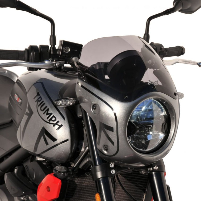 Ermax Nose Fairing | Silver Ice/Jet Black [pg] | Triumph Trident 660 2021>Current-Screens-Pyramid Motorcycle Accessories