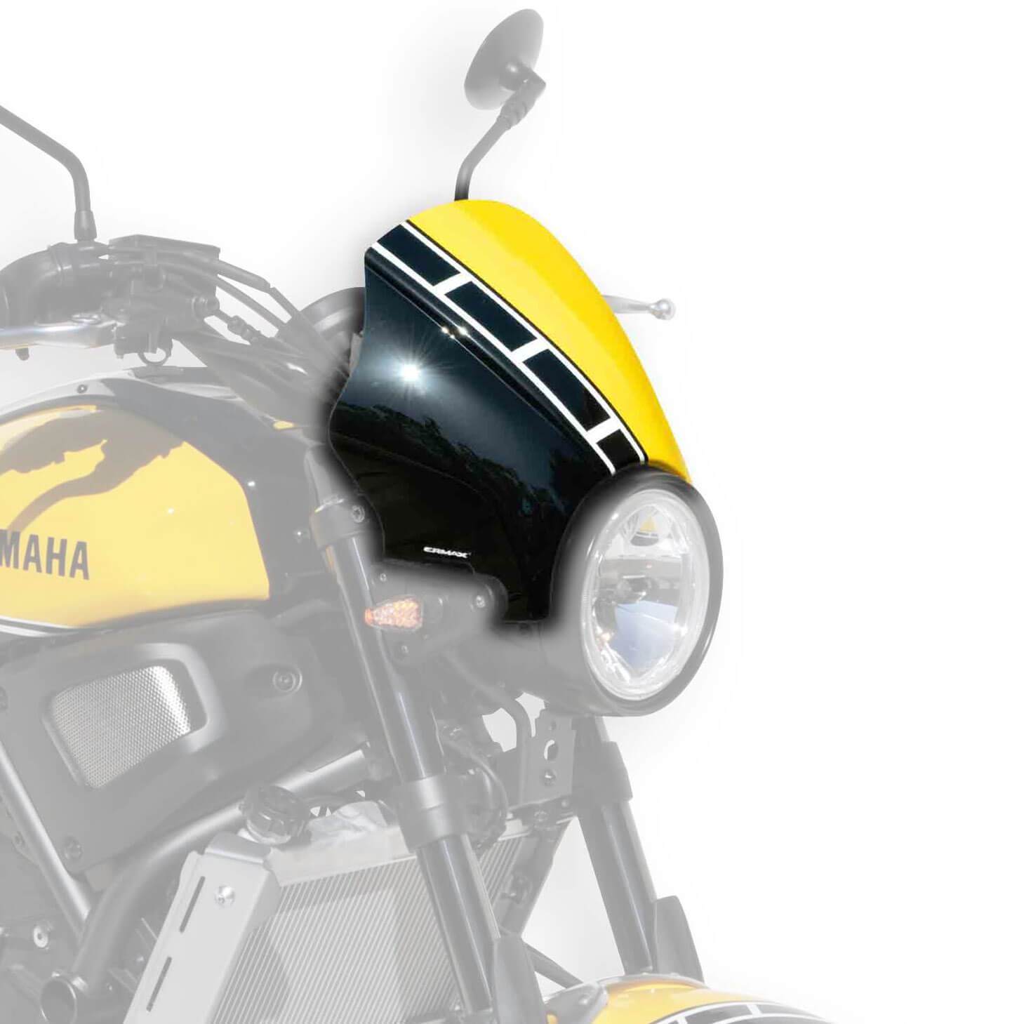 Ermax Nose Fairing | Yellow/Black/White (60th Anniversary Colours) | Yamaha XSR 900 2016>2017-E150281131-Screens-Pyramid Motorcycle Accessories