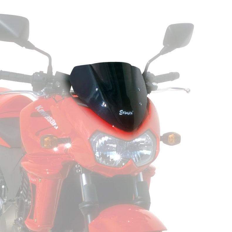 Ermax Original Screen | Black (Opaque) | Kawasaki Z 750 2004>2006-Screens-Pyramid Motorcycle Accessories