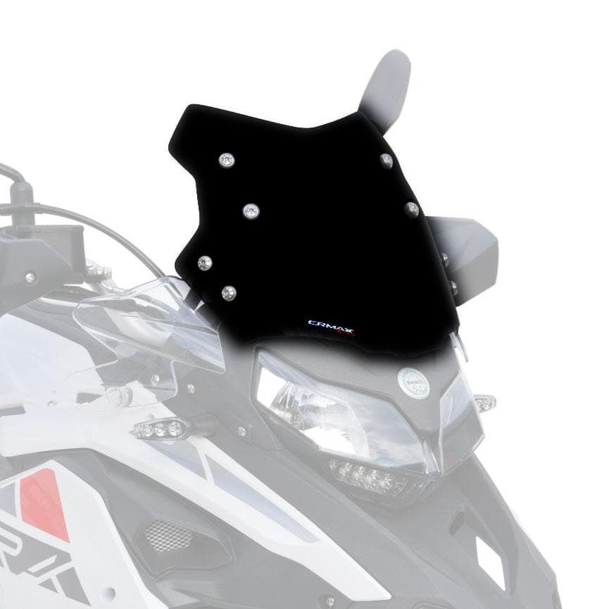 Ermax Racing Screen | Black (Opaque) | Benelli TRK 502 X 2017>2022-Screens-Pyramid Motorcycle Accessories