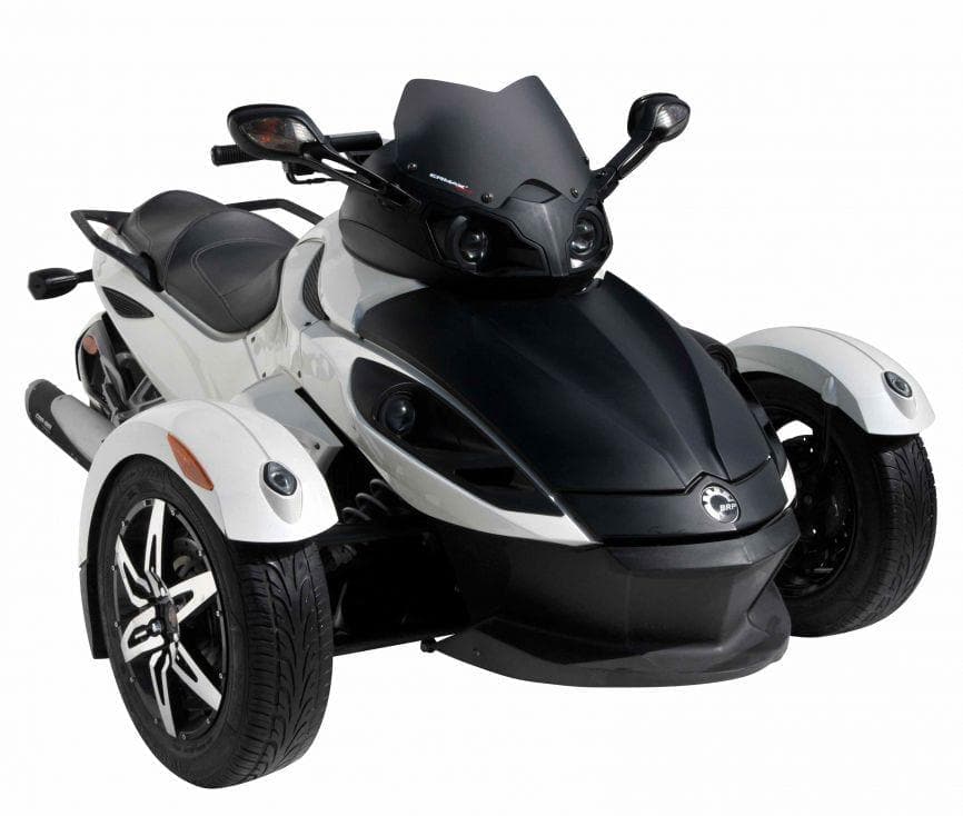 Ermax Racing Screen | Black (Opaque) | Can-Am Spyder RS/RSS 990 2008>2012-Screens-Pyramid Motorcycle Accessories