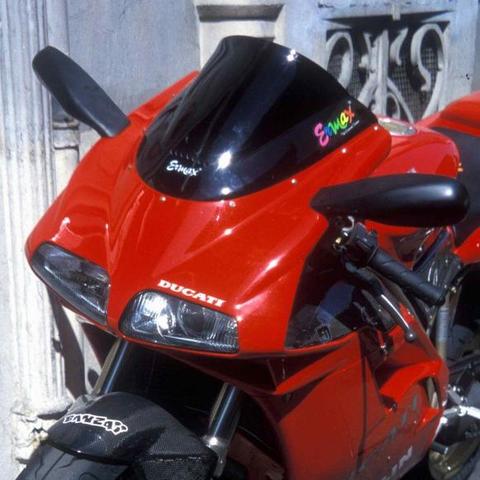 Ermax Racing Screen | Black (Opaque) | Ducati 748 1994>2003-E070756009-Screens-Pyramid Motorcycle Accessories