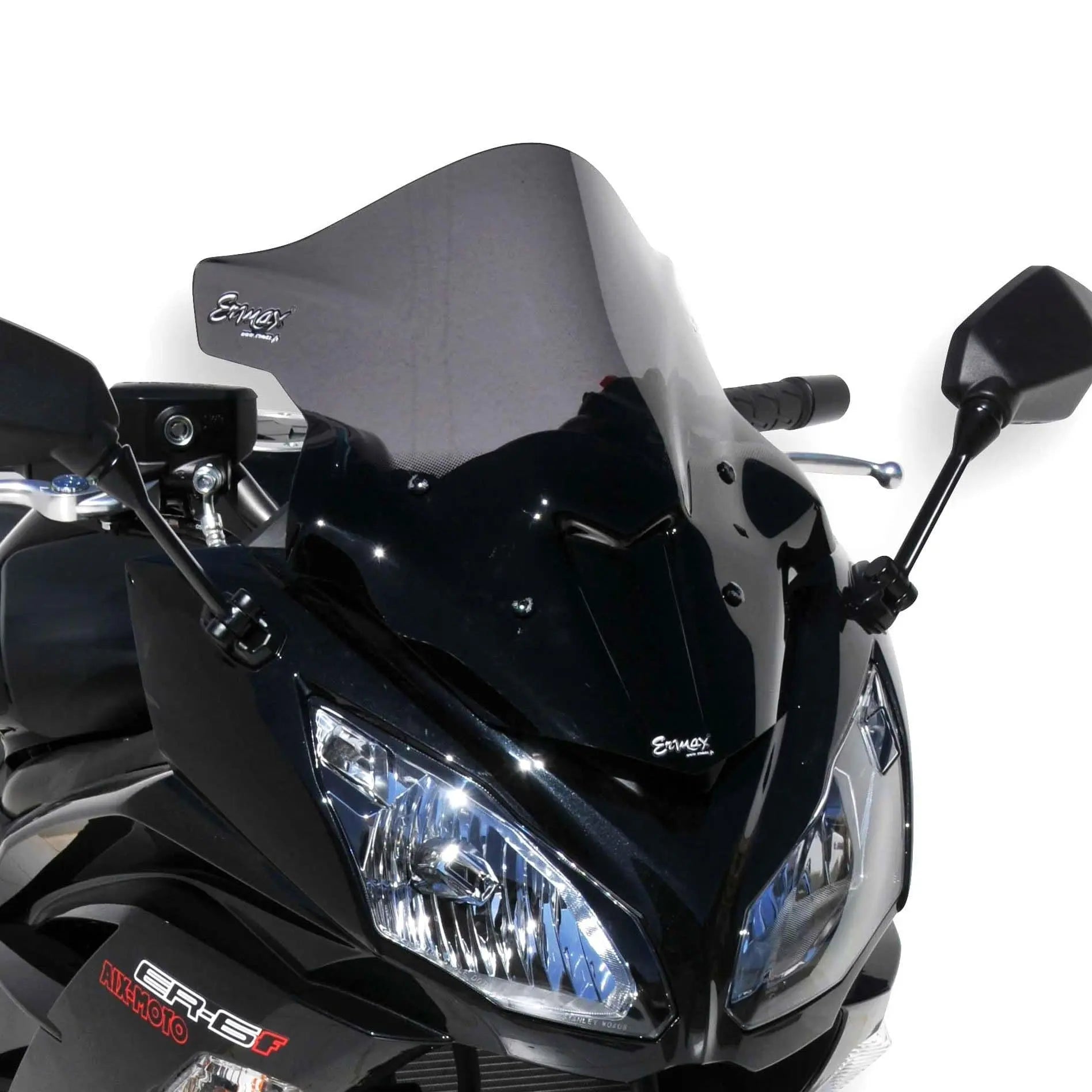 Ermax Racing Screen | Black (Opaque) | Kawasaki Ninja 650 R 2012>2016 -  Shop name