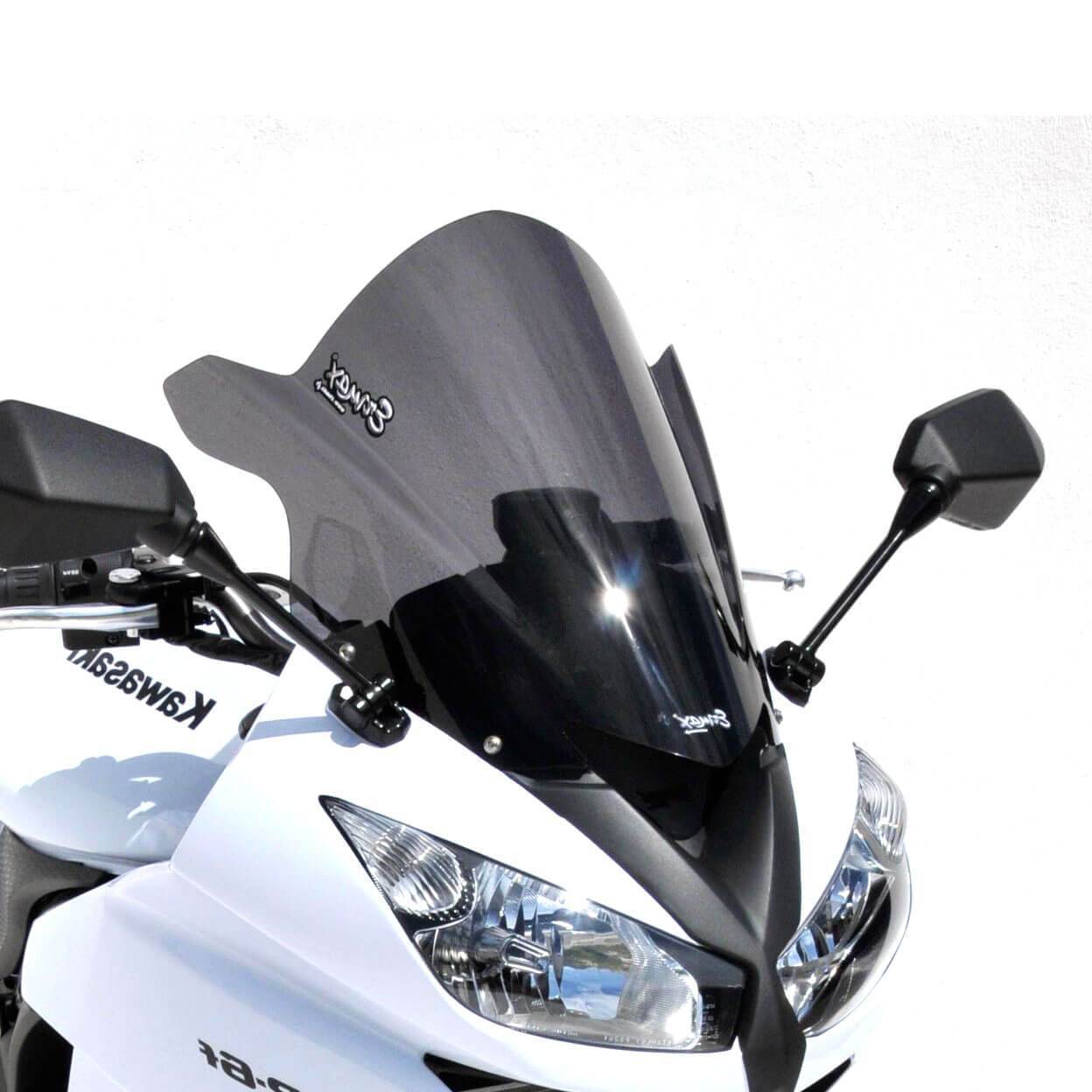 Ermax Racing Screen | Dark Smoke | Kawasaki ER-6F 2009>2011-E070303071-Screens-Pyramid Motorcycle Accessories