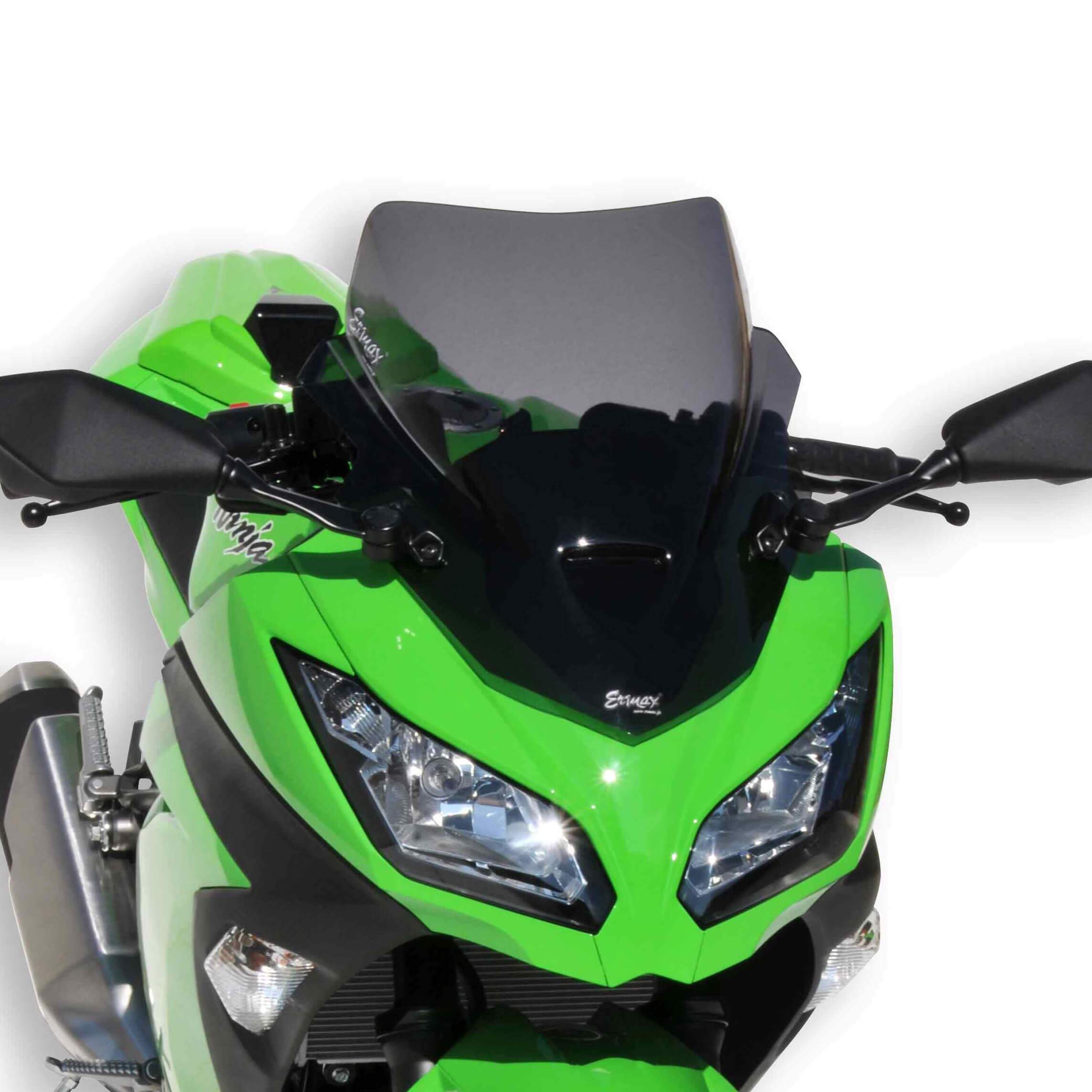 Ermax Racing Screen | Dark Smoke | Kawasaki Ninja 300 2013>2016-E070303085-Screens-Pyramid Motorcycle Accessories