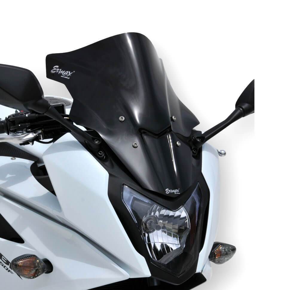 Ermax Racing Screen | Satin Black (Opaque) | Honda CBR 650 F 2014>2016-Screens-Pyramid Motorcycle Accessories