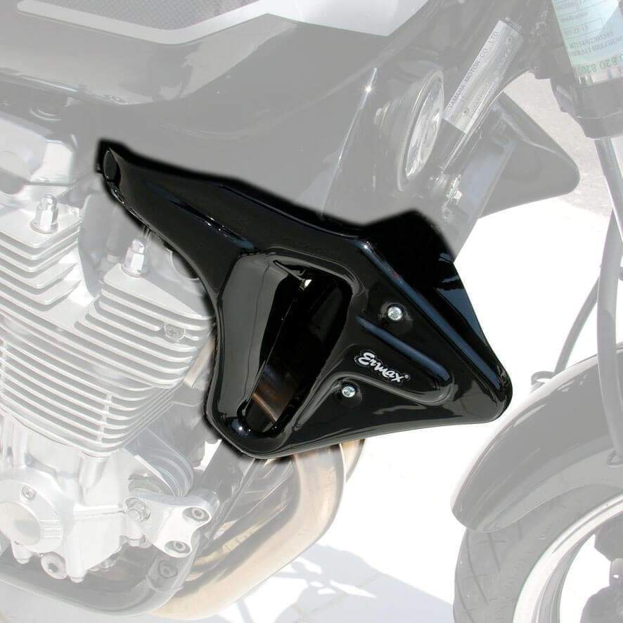Ermax Radiator Cheeks | Gloss Black (Diablo Black) | Yamaha XJR 1300 1999>2014-E760218050-Radiator Cheeks-Pyramid Motorcycle Accessories