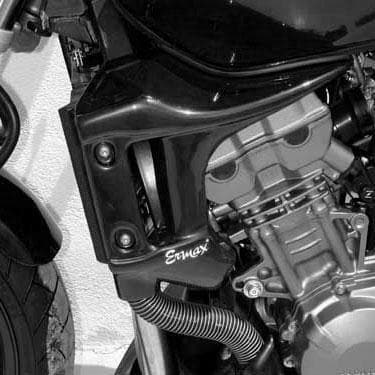 Ermax Radiator Cheeks | Gloss Black (Ebony Black) | Honda CB 900 F Hornet 2002>2007-Radiator Cheeks-Pyramid Motorcycle Accessories