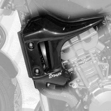 Ermax Radiator Cheeks | Gloss Black (Ebony Black) | Honda CB 900 F Hornet 2002>2007-Radiator Cheeks-Pyramid Motorcycle Accessories
