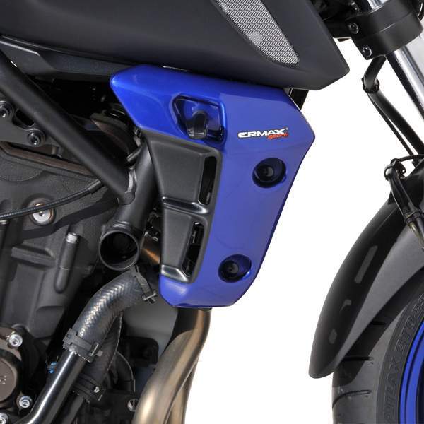 Ermax Radiator Cheeks | Gloss Metallic Blue/Matte Black (Yamaha Blue/Matte Black) | Yamaha MT-07 2018>2020 -  Shop name