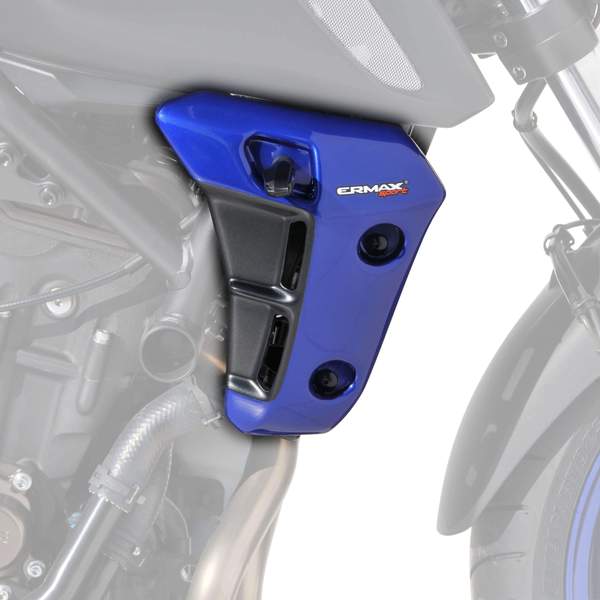 Ermax Radiator Cheeks | Gloss Metallic Blue/Matte Black (Yamaha Blue/Matte Black) | Yamaha MT-07 2018>2020 -  Shop name