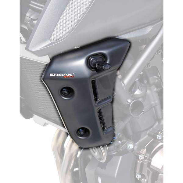 Ermax Radiator Cheeks | Matte Metallic Black (Tech Black) | Yamaha MT-07 2018>2020 -  Shop name