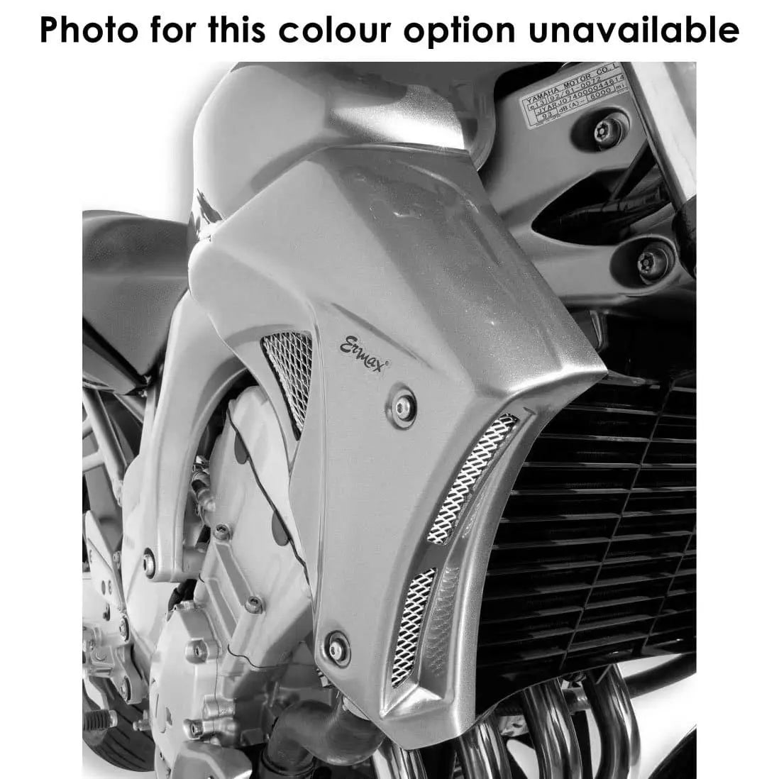 Ermax Radiator Cheeks | Metallic Black (Diamond Black) | Yamaha FZ6 2005>2008 -  Shop name