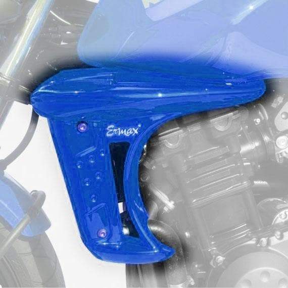 Ermax Radiator Cheeks | Metallic Blue (Candy Plasma Blue) | Kawasaki Z 750 2005>2006-E760314055-Radiator Cheeks-Pyramid Plastics