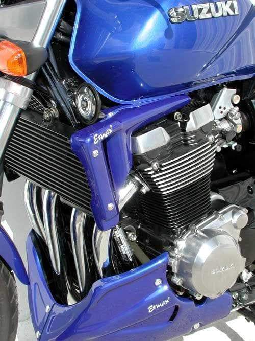Ermax Radiator Cheeks | Metallic Blue (Pearl Deep Blue) | Suzuki GSX 1400 2001>2007-E760417049-Radiator Cheeks-Pyramid Plastics