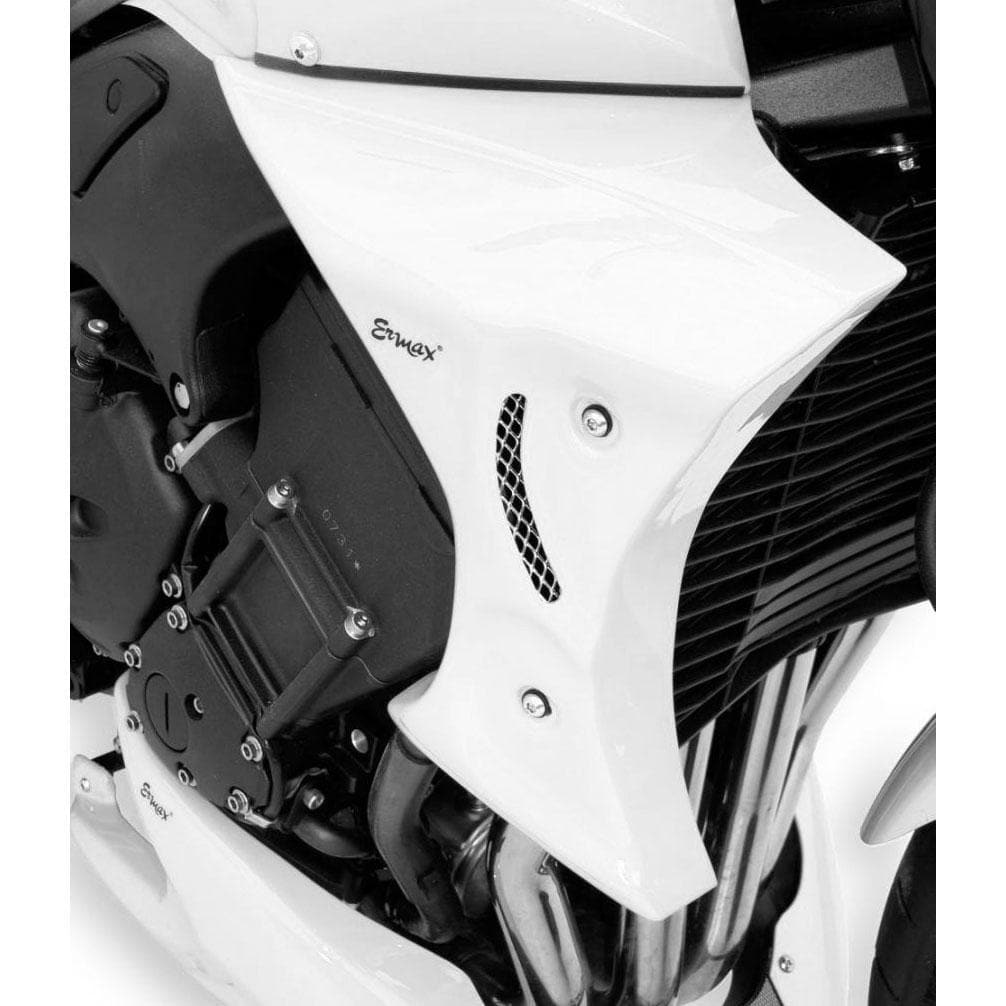 Ermax Radiator Cheeks | Metallic White (Bluish White Cocktail) | Yamaha FZ1 2006>2015-E760212082-Radiator Cheeks-Pyramid Plastics