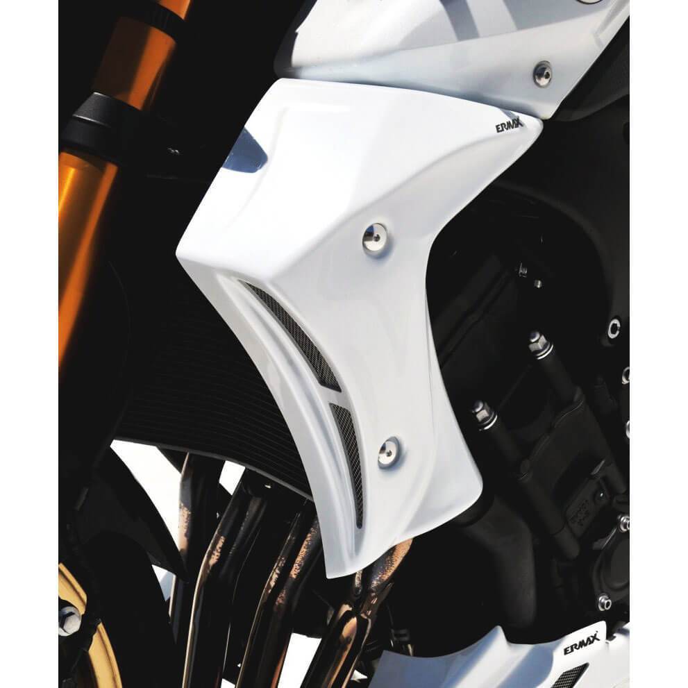 Ermax Radiator Cheeks | Metallic White (Bluish White Cocktail) | Yamaha FZ8 2010>2014-Radiator Cheeks-Pyramid Motorcycle Accessories