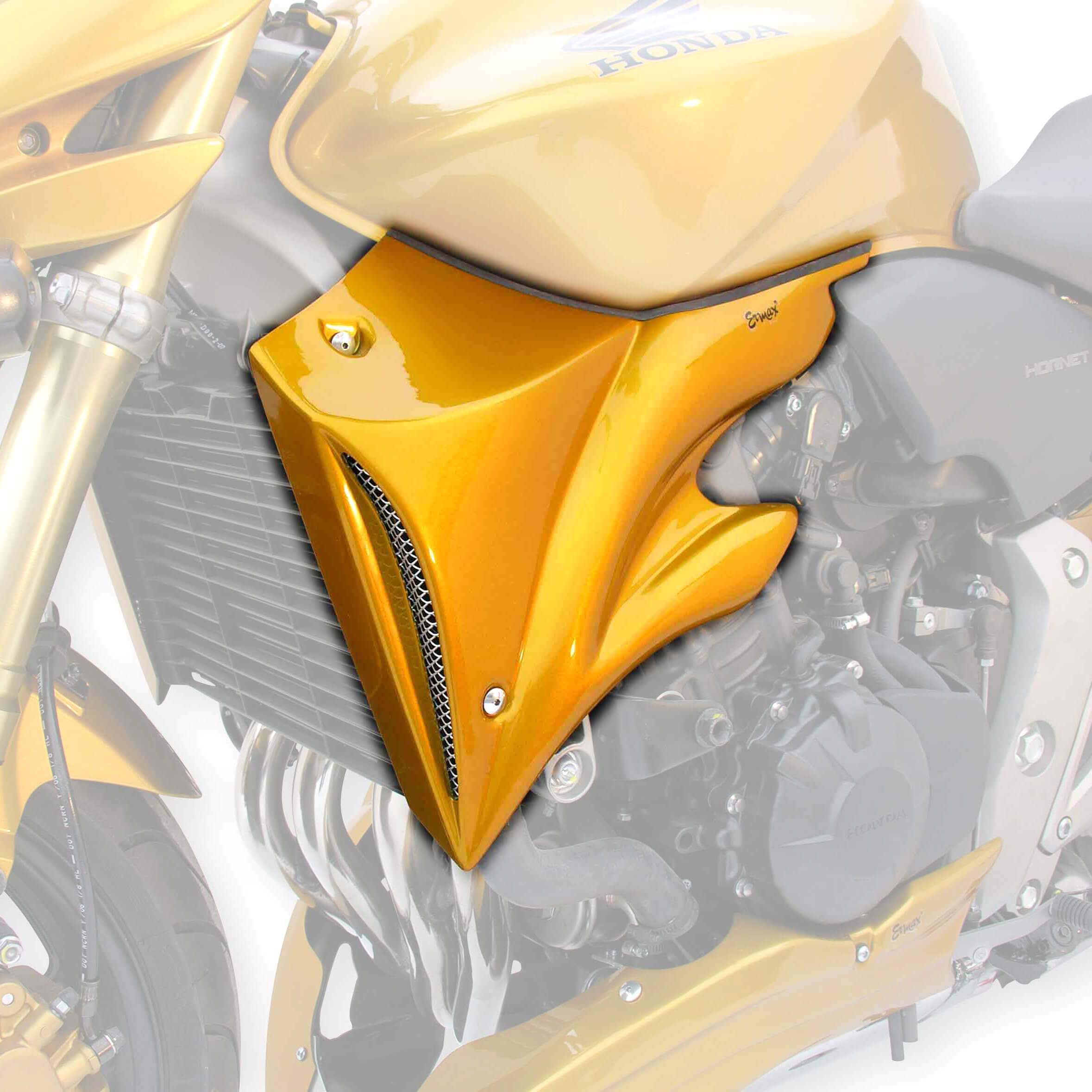 Ermax Radiator Cheeks | Metallic Yellow (Pearl Amber Yellow) | Honda CB 600 F Hornet 2007>2008 -  Shop name
