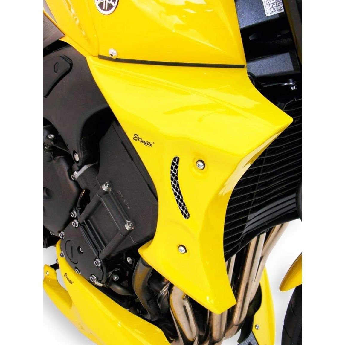 Ermax Radiator Cheeks | Yellow (Perfomance Yellow) | Yamaha FZ1 2006>2015-E760230082-Radiator Cheeks-Pyramid Plastics