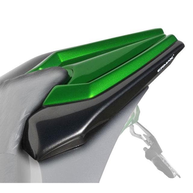 Ermax Seat Cowl | Matte Grey/Metallic Green (Golden Blazed Green/Graphite Grey) | Kawasaki Z 1000 2016>2016 -  Shop name