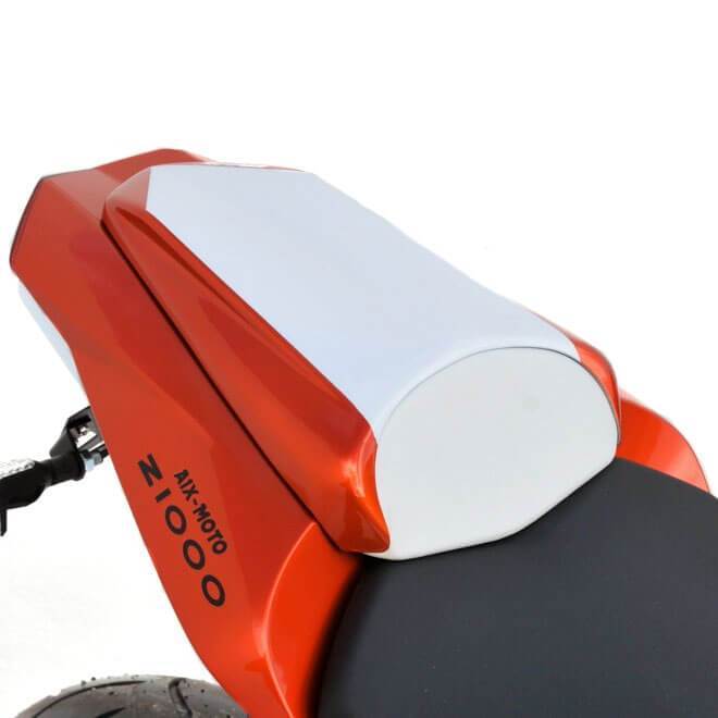 Ermax Seat Cowl | Met White/Met Orange (Pearl Stardust White/Candy Burnt Orange) | Kawasaki Z 1000 2010>2010-E850305077-Seat Cowls-Pyramid Motorcycle Accessories