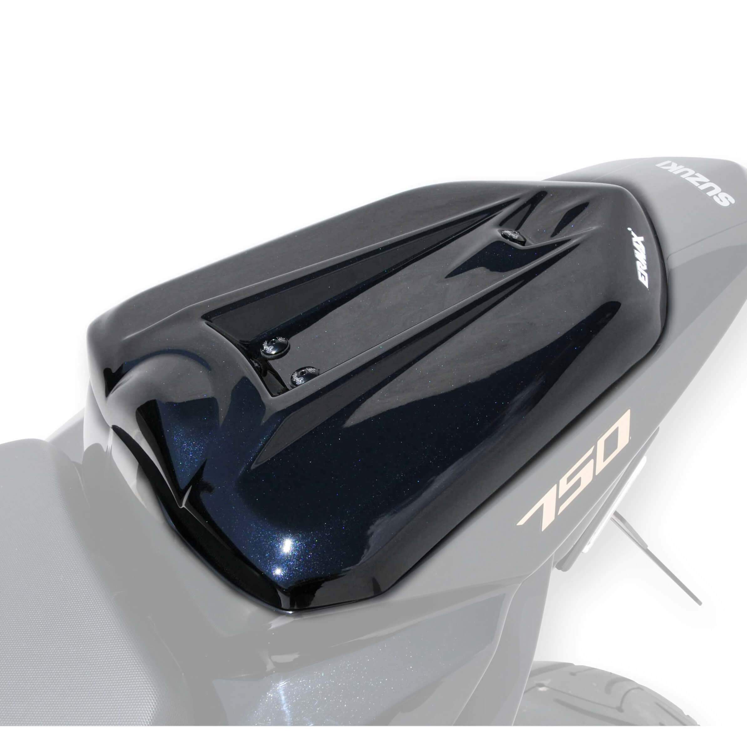 Ermax Seat Cowl | Metallic Black (Glass Sparkle Black) | Suzuki GSR 750 2011>2013 -  Shop name