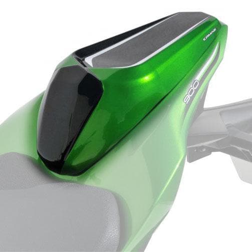 Ermax Seat Cowl | Metallic Green/Metallic Black (Candy Lime Green/Spark Black) | Kawasaki Z 900 2017>2018 -  Shop name