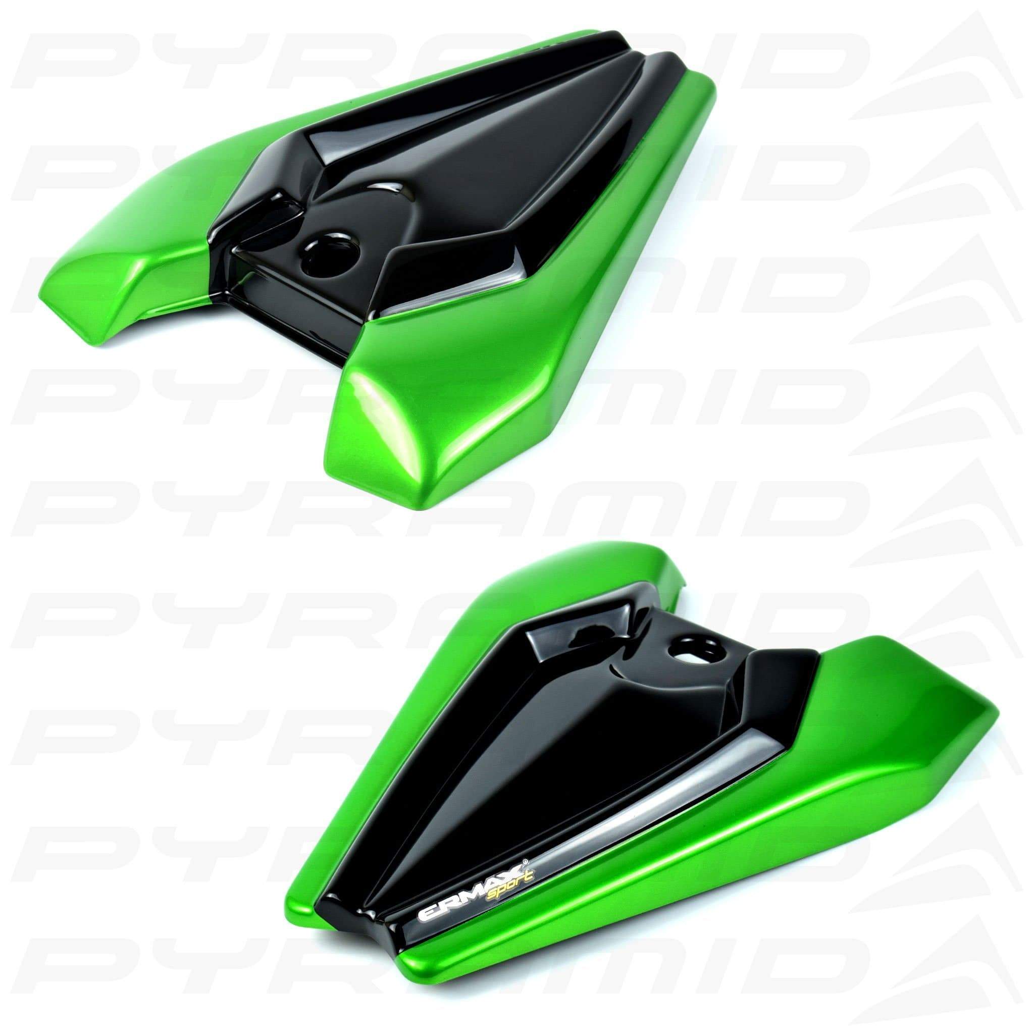 Ermax Seat Cowl | Metallic Green/Metallic Black (Golden Blazed Green/Spark Black) | Kawasaki Z 1000 2015>2017-E850310087-Seat Cowls-Pyramid Motorcycle Accessories