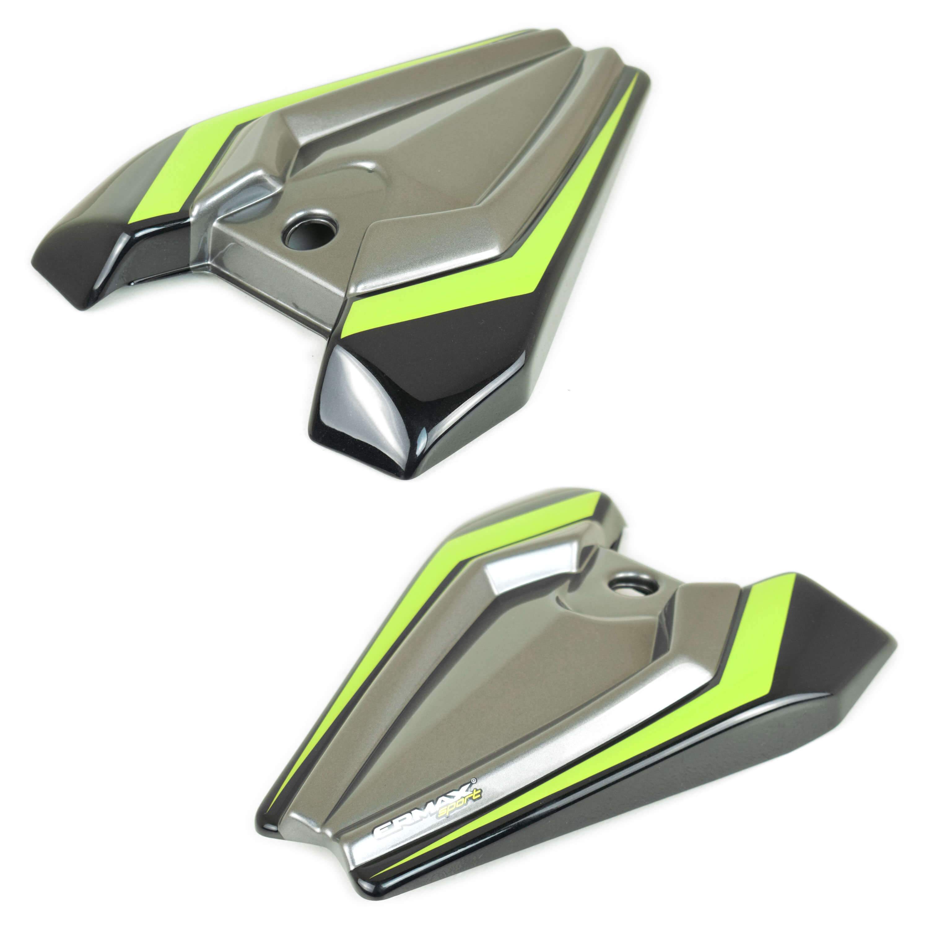 Ermax Seat Cowl | Metallic Spark Black/Metallic Graphite Grey/Candy Lime Green | Kawasaki Z 1000 2017>2017 -  Shop name