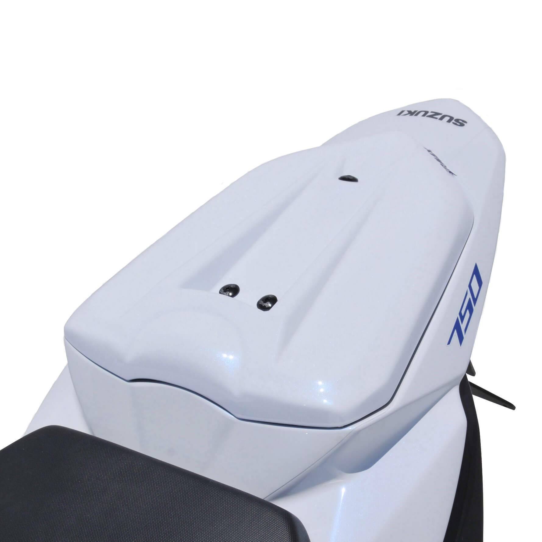Ermax Seat Cowl | Metallic White (Pearl Glacier White) | Suzuki GSR 750 2011>2015 -  Shop name