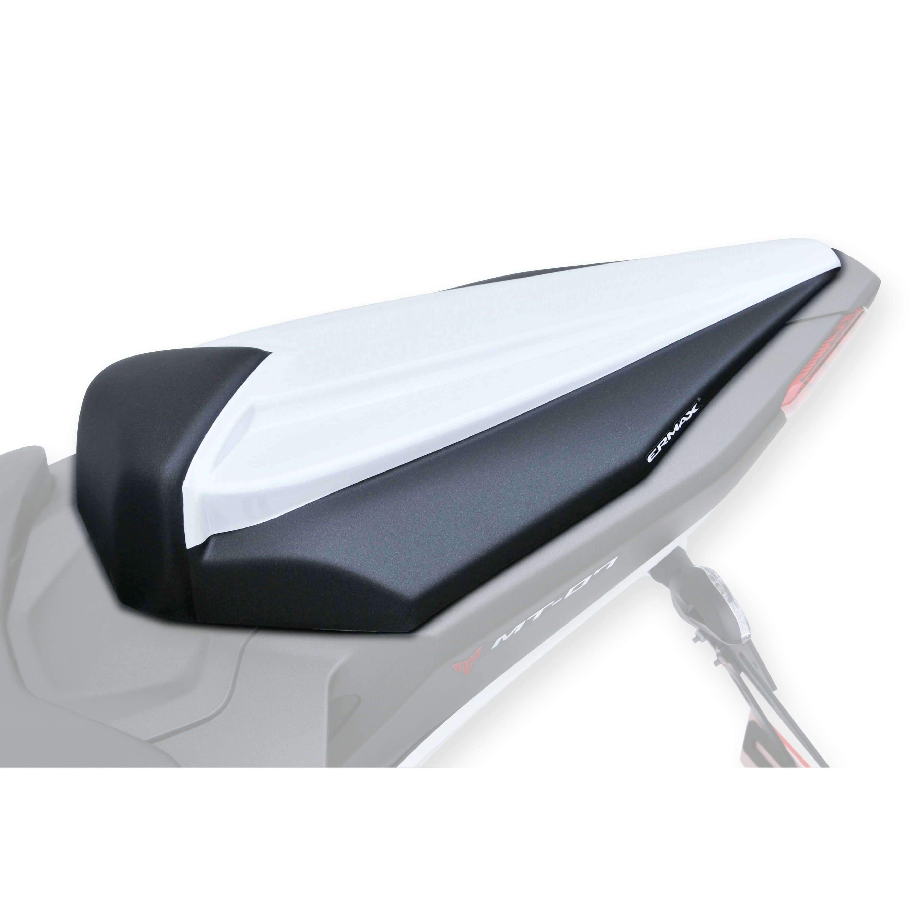 Ermax Seat Cowl | Metallic White/Matte Black (Bluish White Cocktail) | Yamaha MT-07 2014>2015 -  Shop name