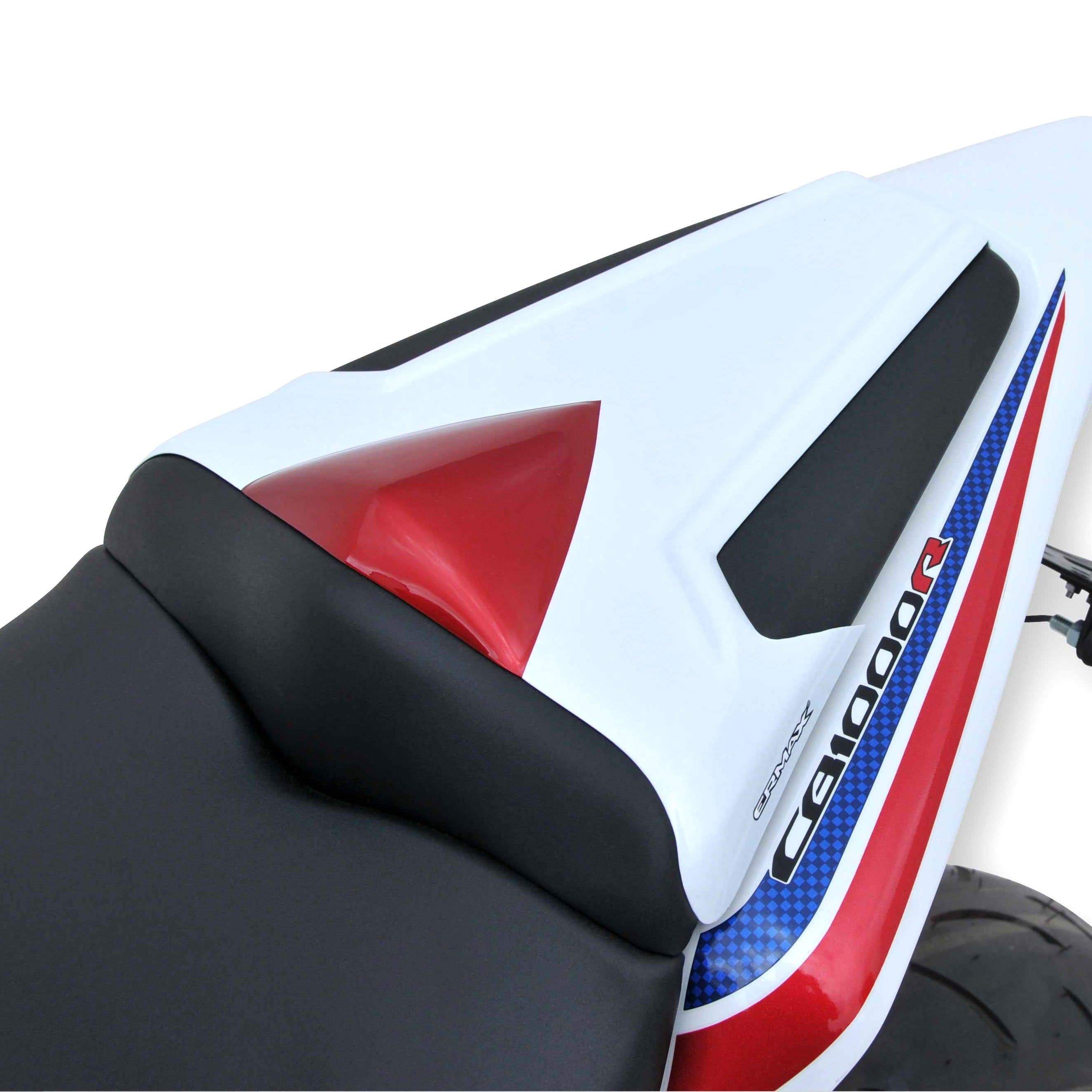 Ermax Seat Cowl | Metallic White/Metallic Red (Pearl Stardust White/Pearl Sienna Red) | Honda CB 1000 R 2011>2017-E850128103-Seat Cowls-Pyramid Motorcycle Accessories