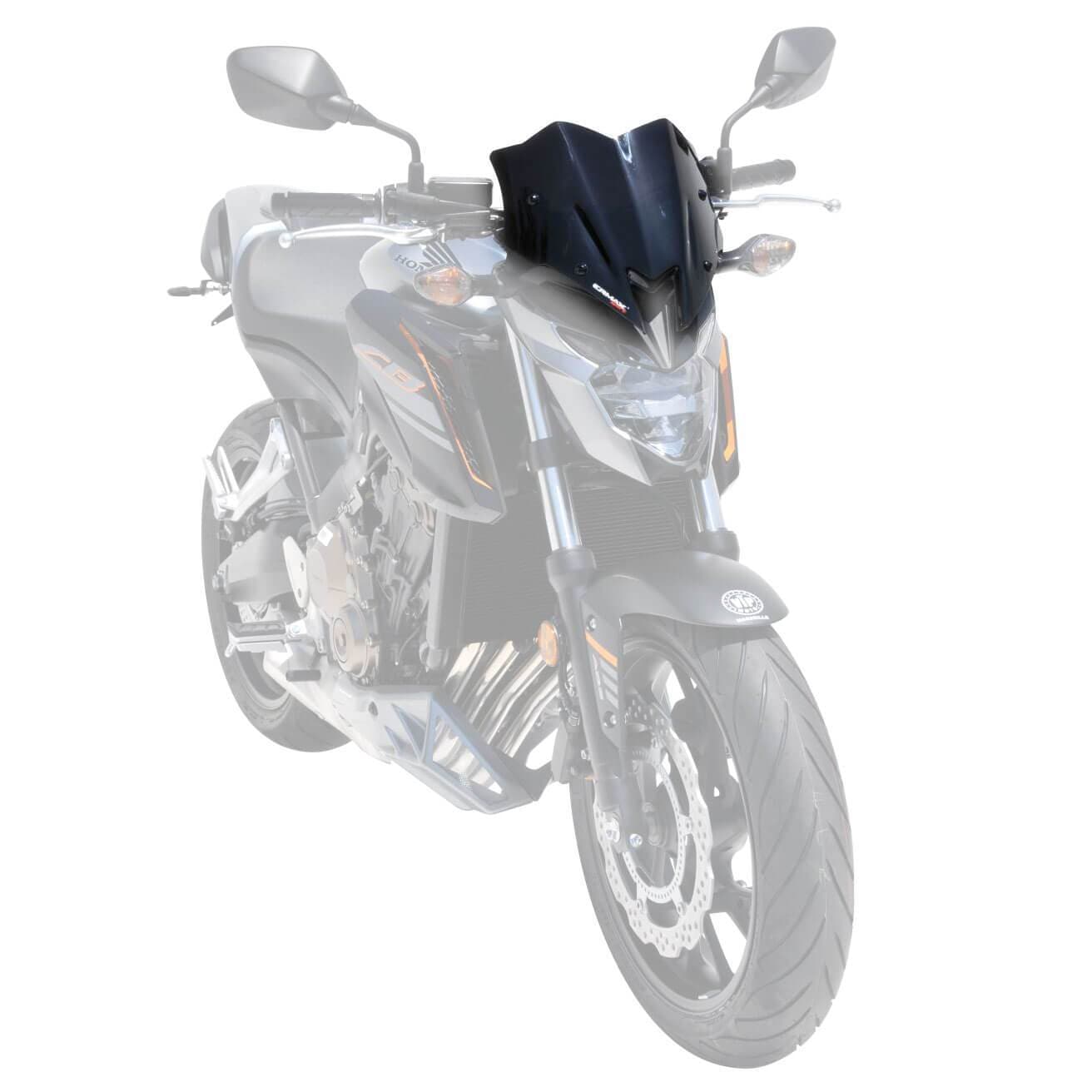 Ermax Sport Screen | Black | Honda CB 650 F 2017>2018-E0301S88-56-Screens-Pyramid Motorcycle Accessories