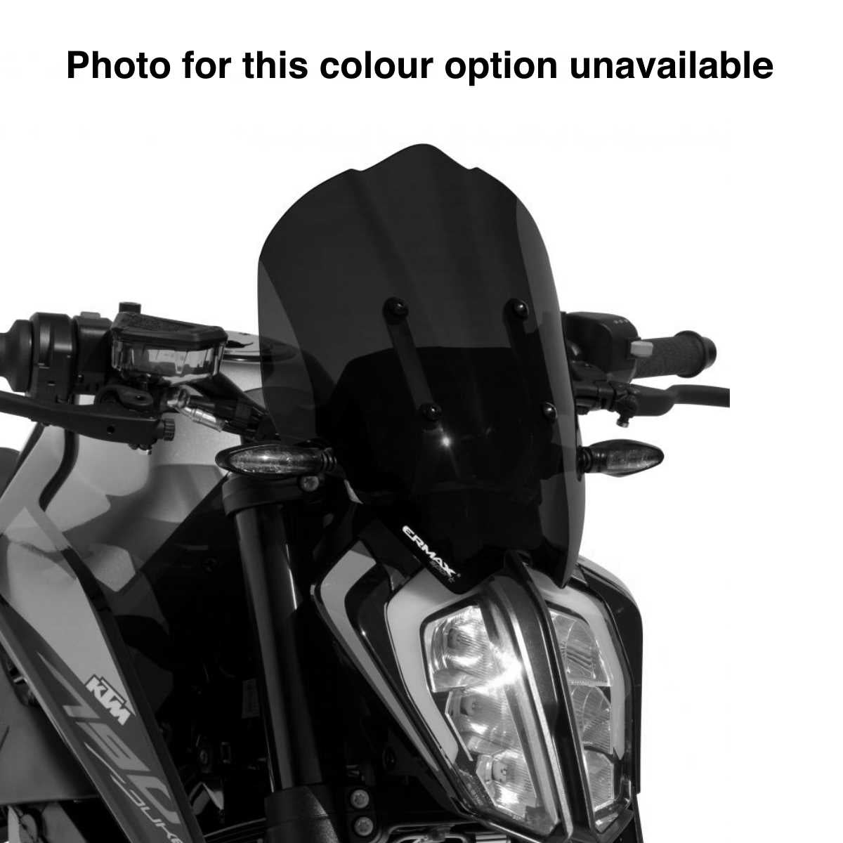 Ermax Sport Screen | Black (Opaque) | KTM 790 Duke 2018>2020-E0654K06-56-Screens-Pyramid Motorcycle Accessories
