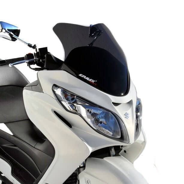 Ermax Sport Screen | Black (Opaque) | Suzuki Burgman 400 2006>2016-Screens-Pyramid Motorcycle Accessories